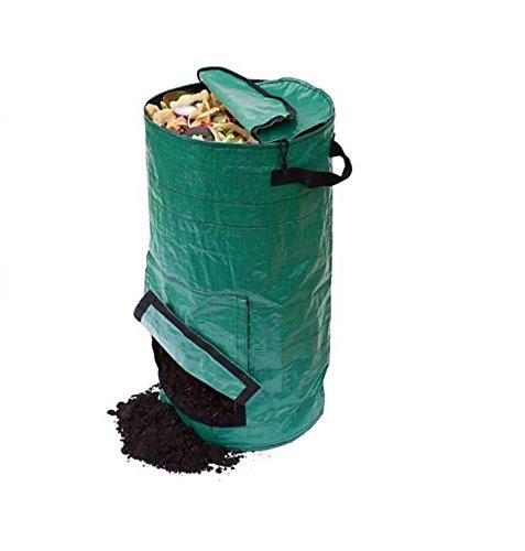 gardening lawn and leaf bags - collapsible canvas portable yard waste bag compost